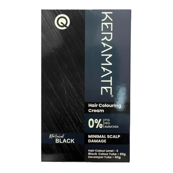 KERAMATE HAIR COLOUR BLACK 60GM
