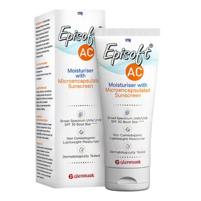 EPISOFT AC MOISTURISER WITH SUNSCREEN 125GM